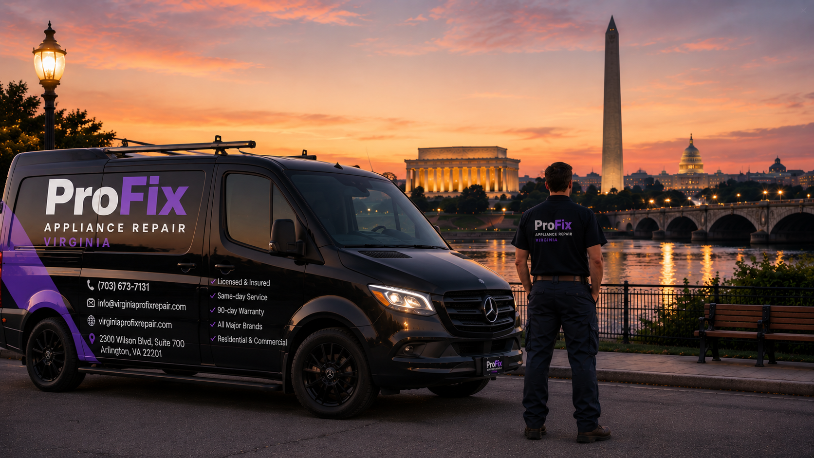 ProFix Appliance Repair Virginia technician repairing a home appliance